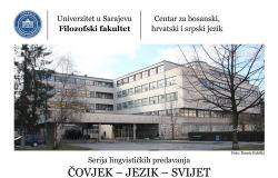 Serija lingvističkih predavanja ČOVJEK – JEZIK – SVIJET