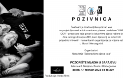 Projekcija snimka dokumentarno-plesne predstave "U IME OCA"