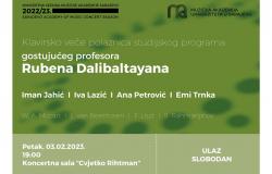 Klavirsko veče polaznica studijskog programa prof. Rubena Dalibaltayana