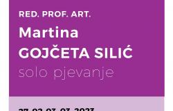 Gostujuća profesorica na MAS UNSA: Martina Gojčeta Silić (solo pjevanje / Muzička akademija Zagreb / 27.02-03.03.2023.)