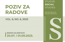 Poziv za dostavljanje radova za časopis "Socijalne studije"