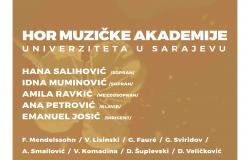 Koncert Hora Muzičke akademije UNSA na programu Majskih muzičkih svečanosti 