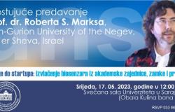 Poziv | Predavanje prof. dr. Roberta S. Marksa na Univerzitetu u Sarajevu