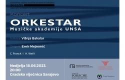 Koncert Orkestra Muzičke akademije UNSA 