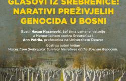 Tribina i razgovor o temi | Glasovi iz Srebrenice: Narativi preživjelih genocida u Bosni