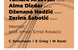 Zajednički koncert violinistica Tamare Arsovski i Alme Dizdar u sklopu Koncerne sezone MAS