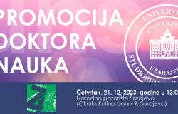 Univerzitet u Sarajevu promovira 56 doktora nauka