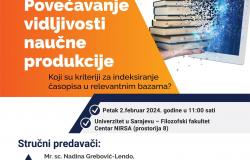 Centar za historijska istraživanja (CeHiS) organizuje radionicu „Povećavanje vidljivosti naučne produkcije“ 