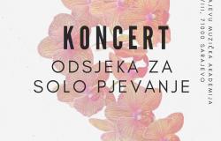 Koncert Odsjeka za solo pjevanje