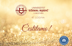 Čestitka Univerzitetu „Džemal Bijedić“ u Mostaru u povodu 47. godišnjice 