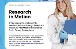 Poziv za mlade istraživače | Program mobilnosti Zapadnog Balkana zvanično otvara prijave
