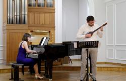 Franjo Pećarić (bisernica) i Brigita Vilč (klavir) nastupili na Muzičkoj akademiji UNSA