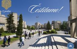 Čestitka Univerzitetu "Sveti Ćiril i Metodije" u Skoplju u povodu 75. godišnjice rada