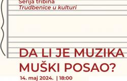 POZIV : Serija tribina "Trudbenice u kulturi" | Četvrta tribina: "Da li je muzika muški posao?"