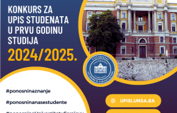 Konkurs za upis studenata na Univerzitet u Sarajevu u akademskoj 2024/2025. godini