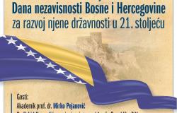 Tribina i razgovor o temi: “Značaj nezavisnosti Bosne i Hercegovine za razvoj njene državnosti u 21. stoljeću”