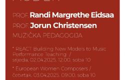 Gostujuće profesorice na Muzičkoj akademiji UNSA: Margrethe Eidsaa i Jorun Christensen