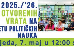 NAJAVA | Dan otvorenih vrata na Univerzitet u Sarajevu – Fakultet političkih nauka