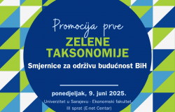 Promocija prve Zelene taksonomije u Bosni i Hercegovini na Ekonomskom fakultetu UNSA