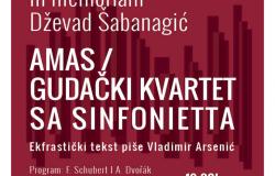 Koncertom sjećanja na prof. Dževada Šabanagića Gudački kvartet SA Sinfonietta otvara novu Koncertnu sezonu MAS