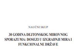 Međunarodna naučna konferencija: „30 godina Dejtonskog mirovnog sporazuma: dosezi u izgradnji mira i funkcionalne države"
