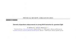 Naučnici sa Odsjeka za fiziku objavili značajne rezultate koji povezuju kvantnu optiku i fiziku jakih polja