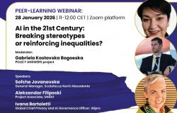 POLICY ANSWERS Webinar: „AI u 21. stoljeću: Razbijanje stereotipa ili jačanje nejednakosti?“