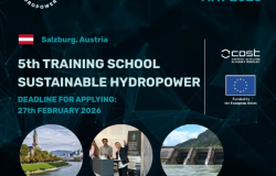 “5th TRAINING SCHOOL SUSTAINABLE HYDROPOWER” program