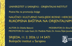 Promocija knjige "Naučno i kulturno naslijeđe Bosne i Hercegovine: Rukopisna baština na orijentalnim jezicima" dr. Dželile Babović