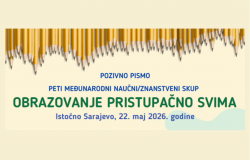 POZIV | Peti mađunarodni naučni/znanstveni skup "Obrazovanje pristupačno svima"