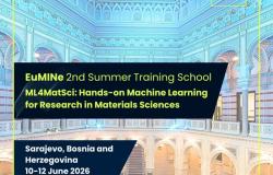 ML4MatSci: Hands-on Machine Learning for Materials Science (June 10–12, 2026)  | EuMINe 2nd Training School