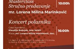 Masterclass i stručno predavanje za učenike i nastavnike violine u Žepču i Novom Travniku, voditeljica mr. Lorena Milina Marinković