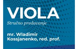 Edukativno-umjetnički projekt „Upoznajmo violu“