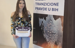 Fakultet za kriminalistiku, kriminologiju i sigurnosne studije UNSA | Naša studentica Vedrana Dubočanin učestvovala na 6. školi tranzicione pravde u Kreševu