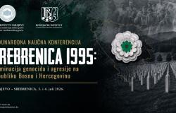 Međunarodna naučna konferencija “Srebrenica 1995: Kulminacija genocida i agresije na Republiku Bosnu i Hercegovinu” 3. i 4. jula u Sarajevu i Srebrenici