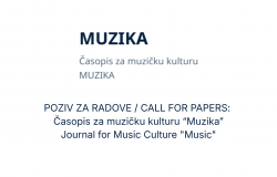 POZIV ZA RADOVE | Časopis za muzičku kulturu “Muzika”