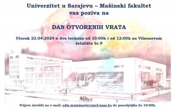 Dan otvorenih vrata na Mašinskom fakultetu Univerziteta u Sarajevu 2024