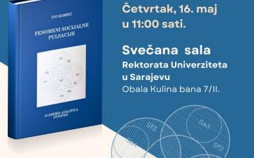 Promocija knjige „Fenomeni socijalne pulsacije“ autora prof. dr. Ive Komšića