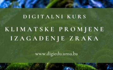 Digitalni kurs "Klimatske promjene i zagađenje zraka" sada dostupan online | Registrujte se!