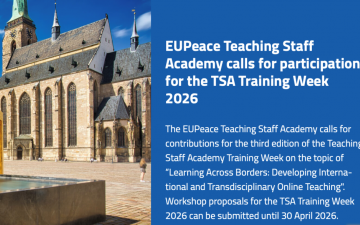 Poziv za učesnike | TSA Training Week WBU Pilsen | EUPeace