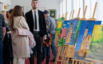 Izložba mladog umjetnika Kemala Zukića u Federalnom ministarstvu kulture i športa