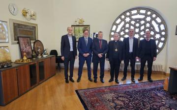 Delegacija Njemačke biskupske konferencije predvođena biskupom dr. Bertramom Meierom posjetila Fakultet islamskih nauka UNSA