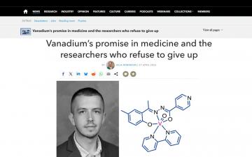 Veliko priznanje za istraživanja na Odsjeku za hemiju Prirodno-matematičkog fakulteta Univerziteta u Sarajevu – Vanadij u medicini u fokusu svjetske nauke