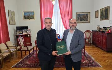 Kompozitor bh. nacionalne opere „Tvrtko, kralj bosanski“, mr. art. Ammar Jažić, posjetio rektora Univerziteta u Sarajevu