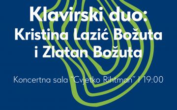 Klavirski duo Kristina Lazić Božuta i Zlatan Božuta na 19. Majskim muzičkim svečanostima