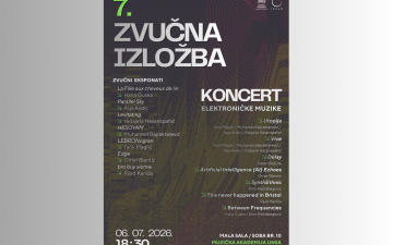 Sedma zvučna izložba na Muzičkoj akademiji UNSA