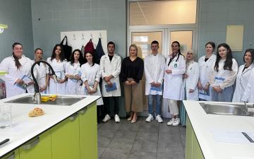 Praktična nastava učenika JU Srednje škole poljoprivrede, prehrane, veterine i uslužnih djelatnosti Sarajevo na Poljoprivredno-prehrambenom fakultetu UNSA