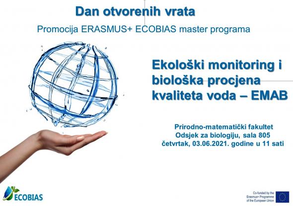 Dan otvorenih vrata – promocija novog master programa pod nazivom „Ekološki monitoring i biološka procjena kvaliteta voda – EMAB“