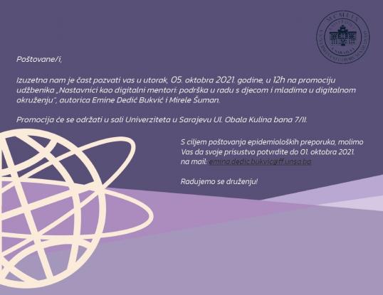 Promocija udžbenika "Nastavnici kao digitalni mentori: podrška u radu s djecom o mladima u digitalnom okruženju"