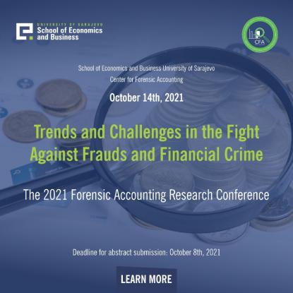 Prva konferencija iz oblasti forenzičnog računovodstva: "Trendovi i izazovi u borbi protiv prevara i privrednog kriminala"